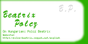 beatrix polcz business card